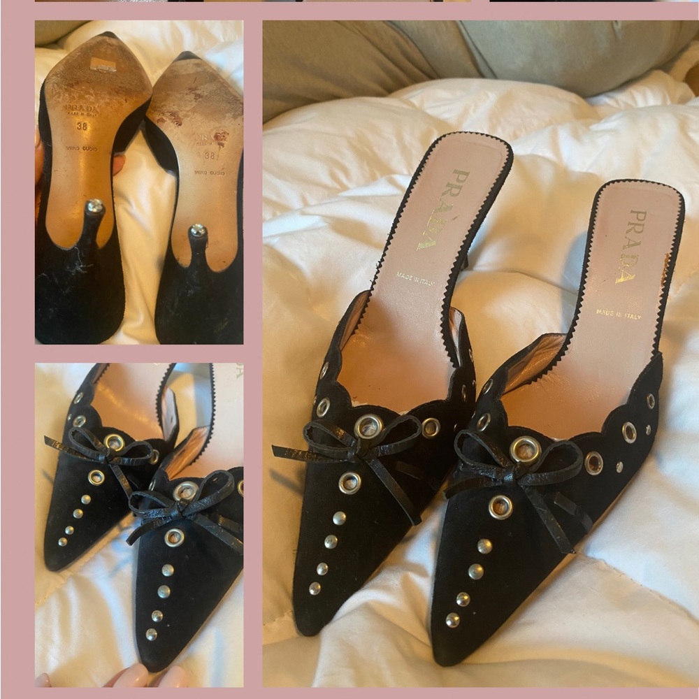 Prada Black Heels 100% authentic